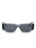 Prada Eyewear logo-triangle sunglasses - Blue