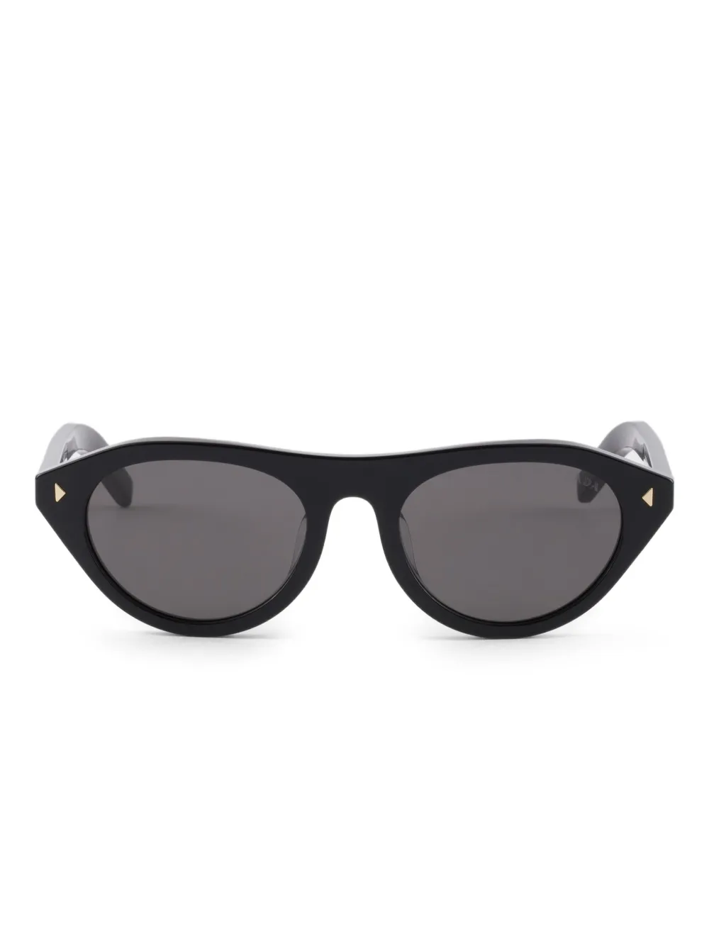 Prada Eyewear Zonnebril met ovalen montuur Zwart