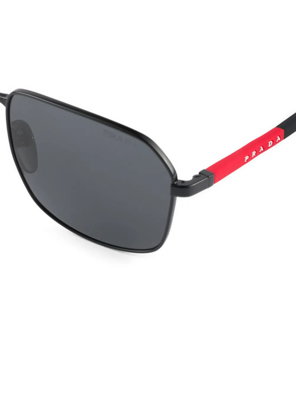 Prada Eyewear Zonnebril met piloten montuur Zwart