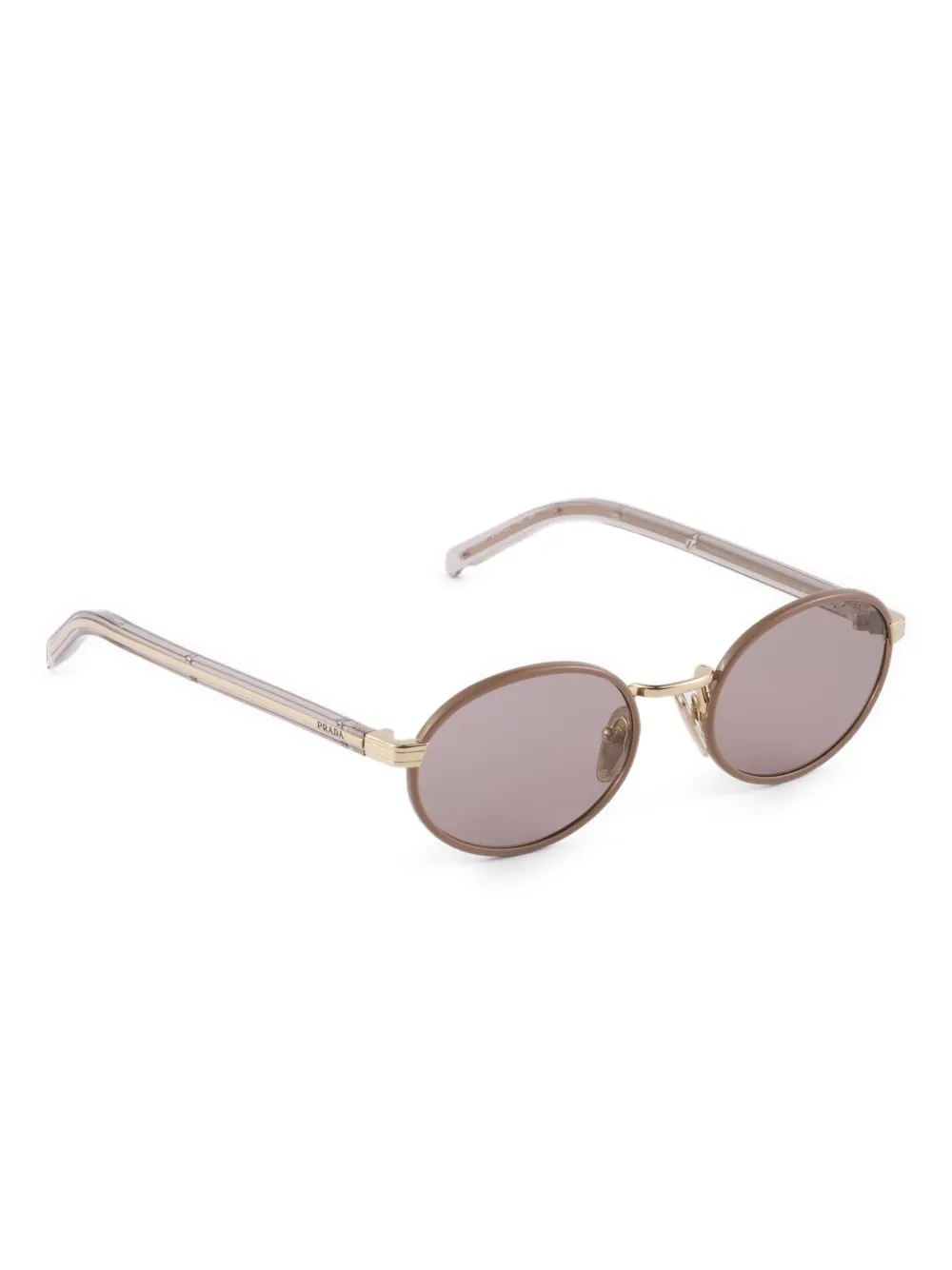 Prada Eyewear round-frame sunglasses - Beige