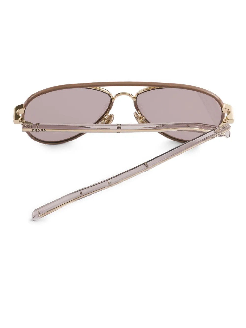 Prada Eyewear Zonnebril met piloten montuur Goud