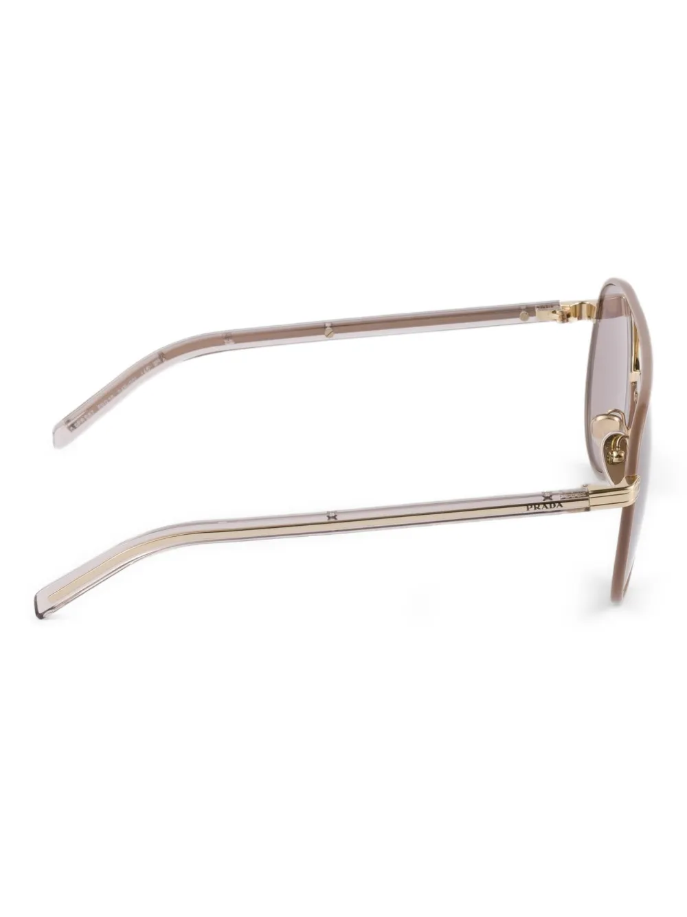Prada Eyewear Zonnebril met piloten montuur Goud