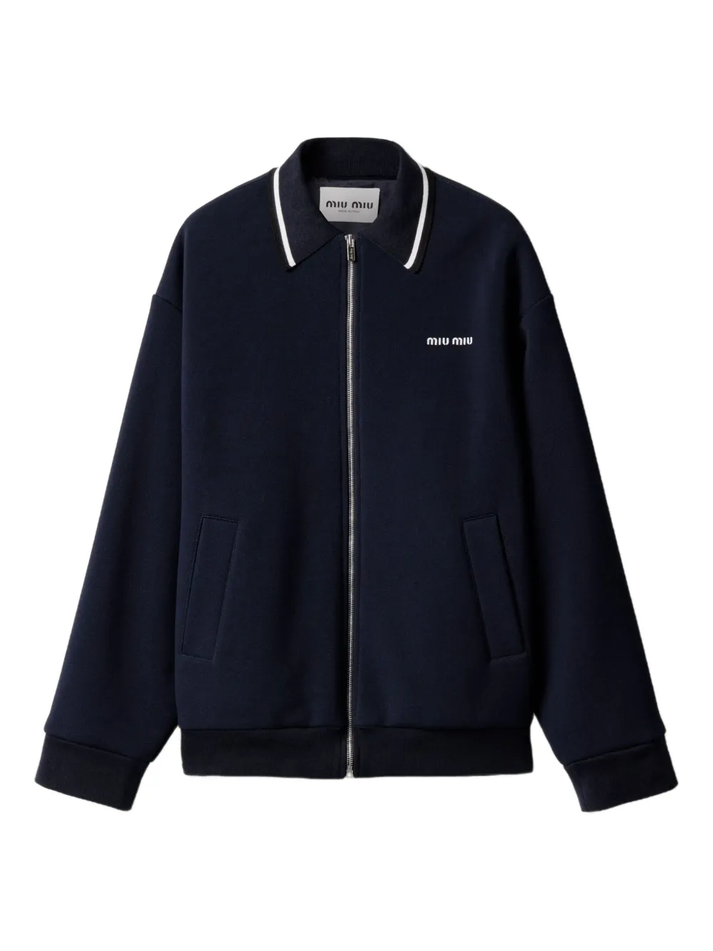 MIUMIU ミュウミュウ ロゴ cotton jacket コットン ジャケット 三越伊勢丹 | MIU MIU/ミュウミュウ通販 | ウールxカシミヤ