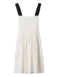 Miu Miu embroidered midi dress - Neutrals