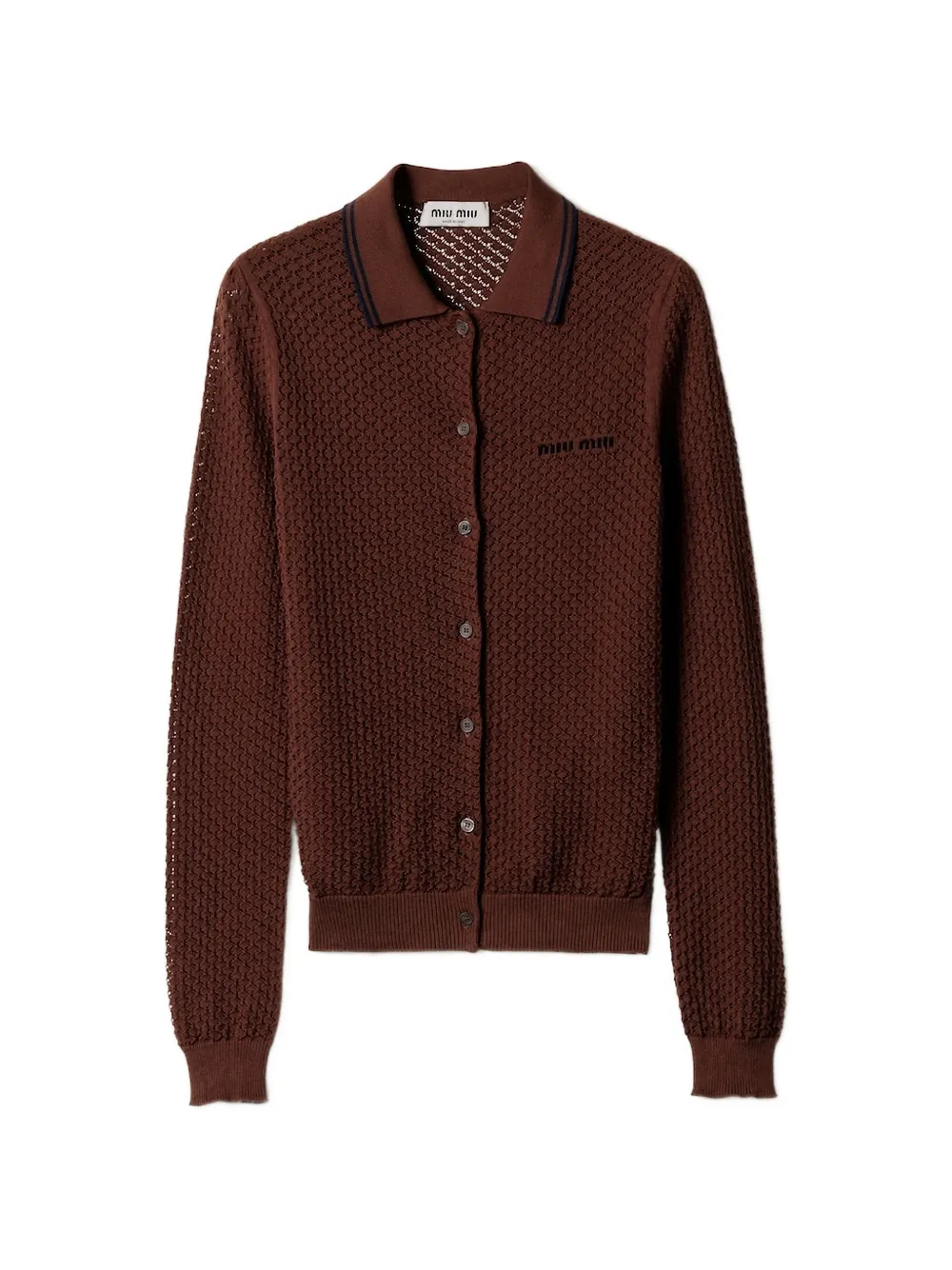 Miu Miu cotton cardigan - Braun