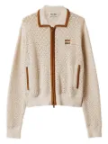 Miu Miu crochet workmanship cardigan - Neutrals