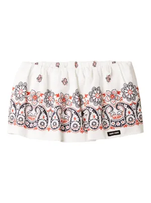Miu Miu ロゴ スカート | レッド | FARFETCH JP