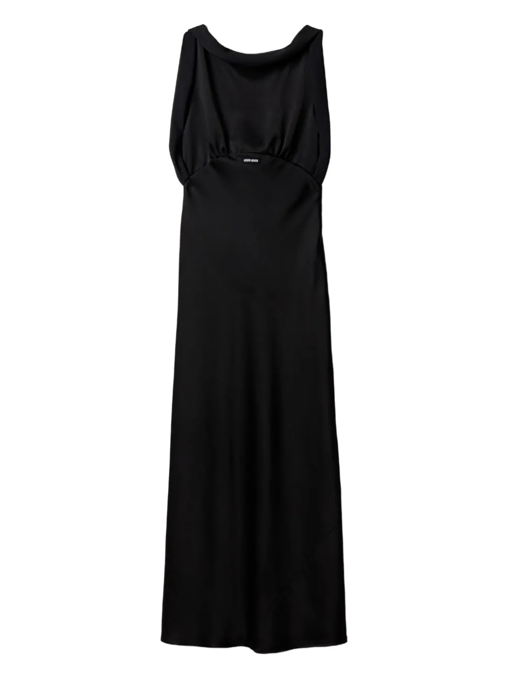 Miu Miu satin maxi dress | Black | Image 1