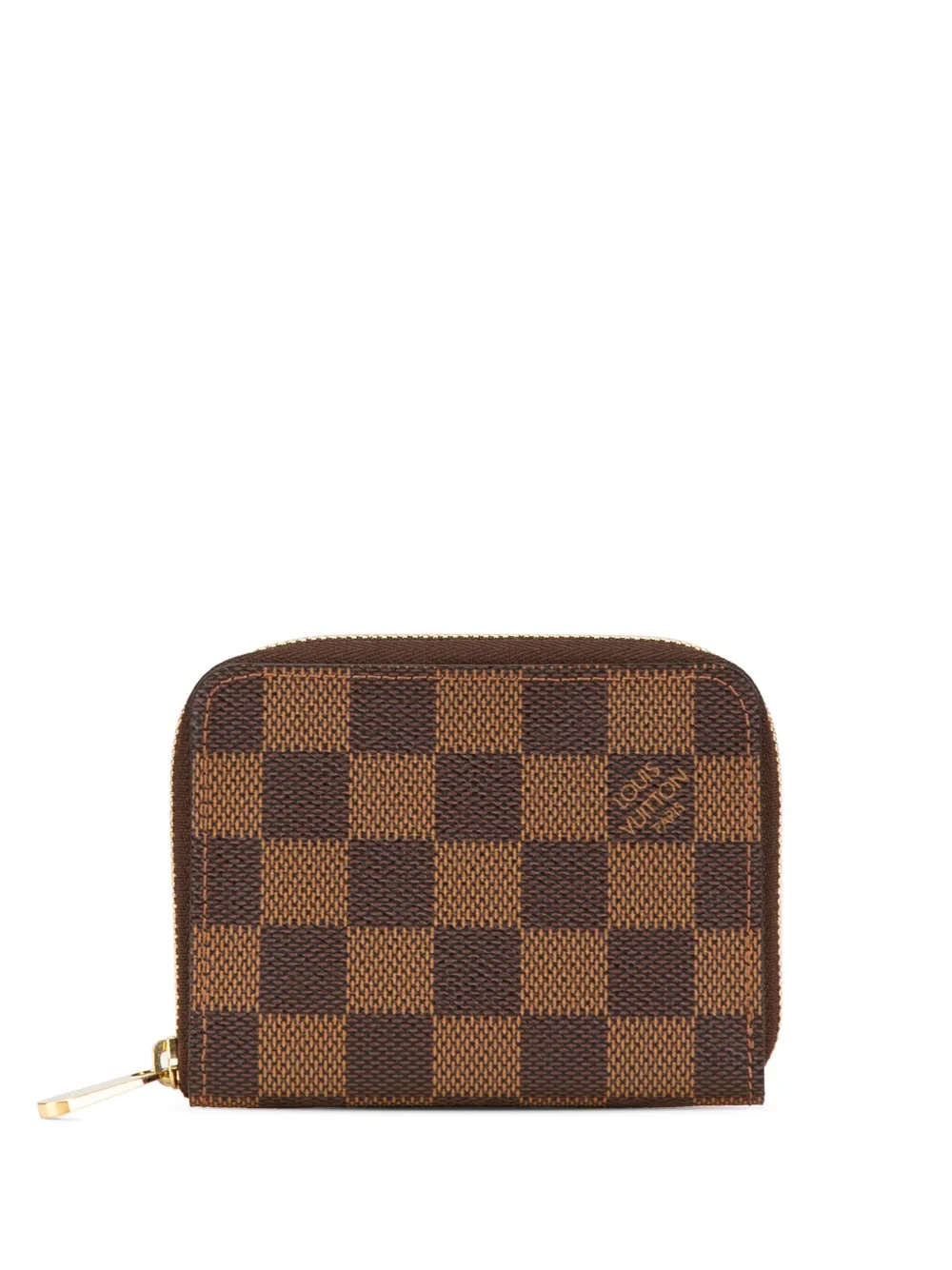 Louis Vuitton Pre-Owned 2010 Damier Ebene Zippy Purse coin pouch - Louis Vuitton Pre-Owned 2010 Damier Ebene Zippy Purse coin pouch -
