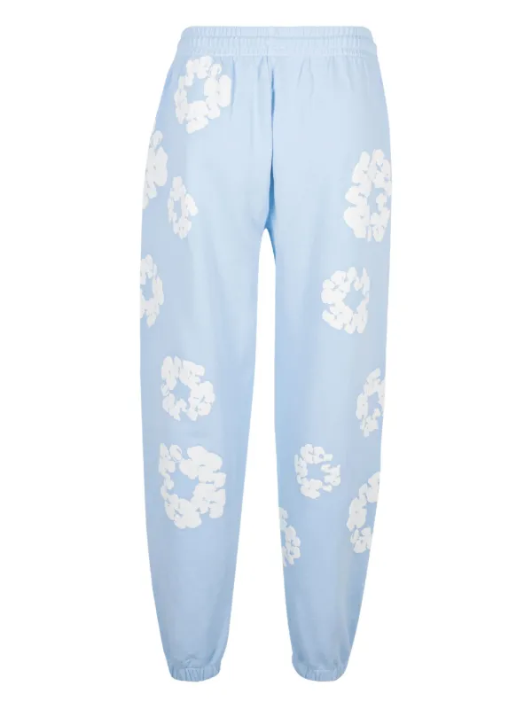 Denim Tears The Cotton Wreath Track Pants | Blue | FARFETCH