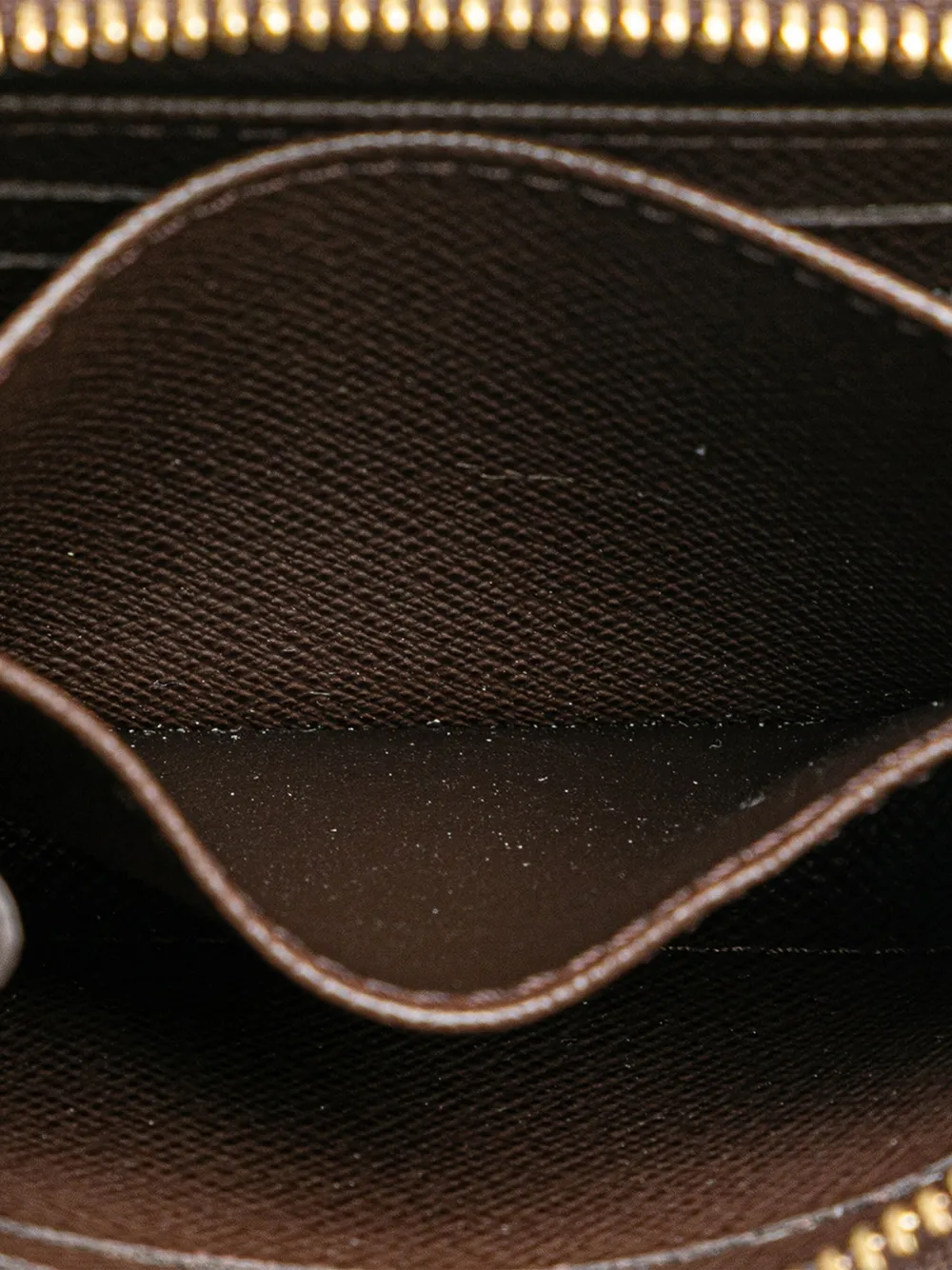 Pre-owned Louis Vuitton 2009 Damier Ebene Zippy Purse Coin Pouch In Brown