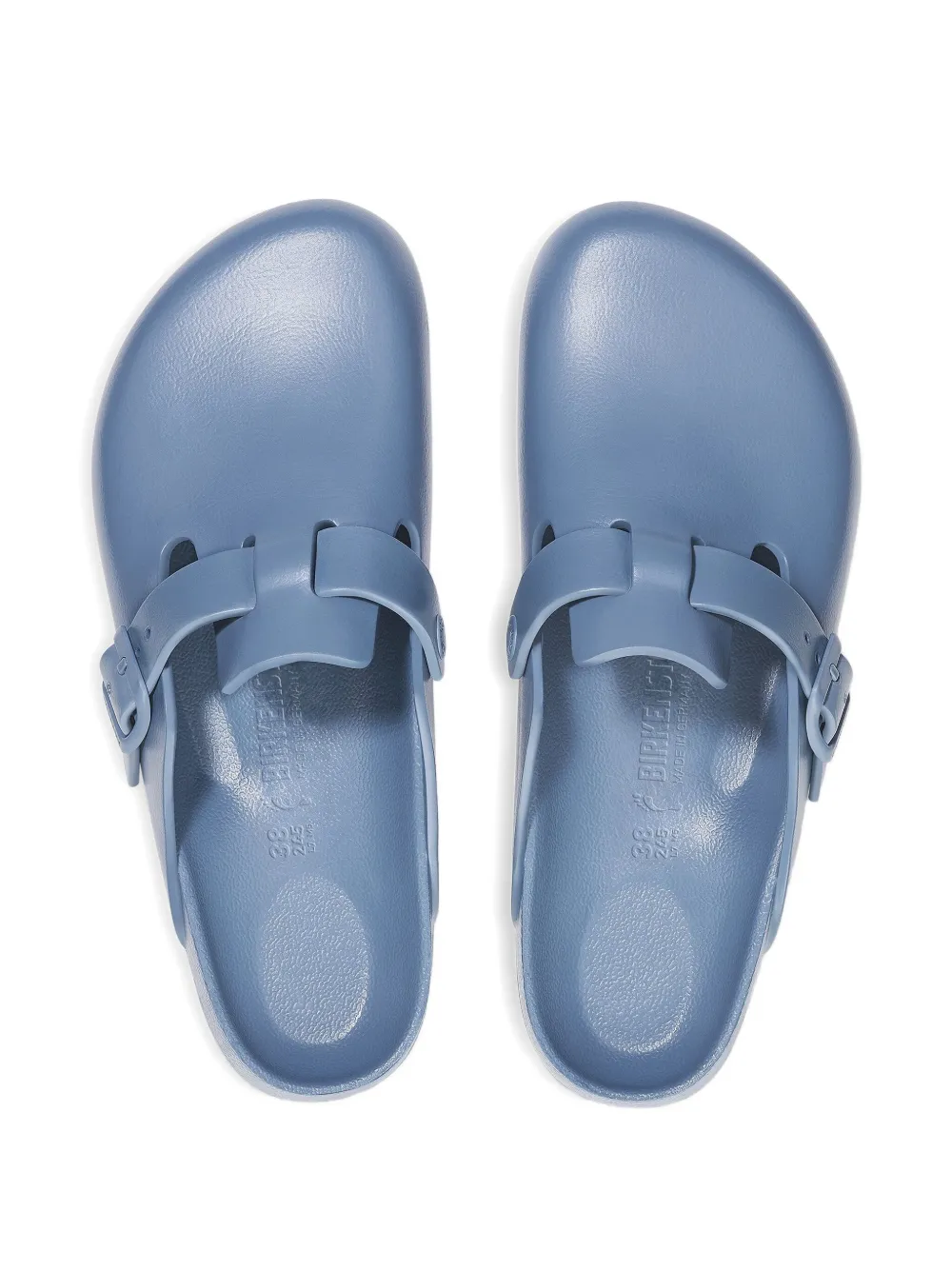 Birkenstock Boston Eva "elemental Blue" Mules In Blue