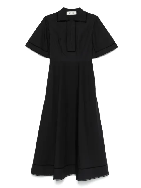 Róhe vestido de popelina bordado