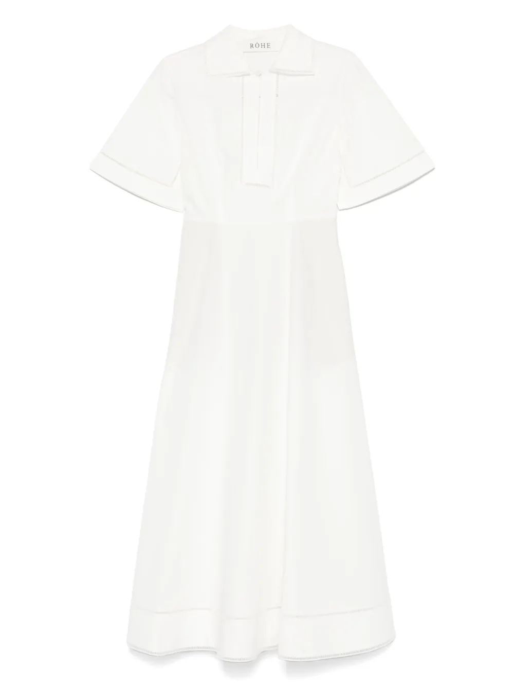 Róhe embroidered poplin dress