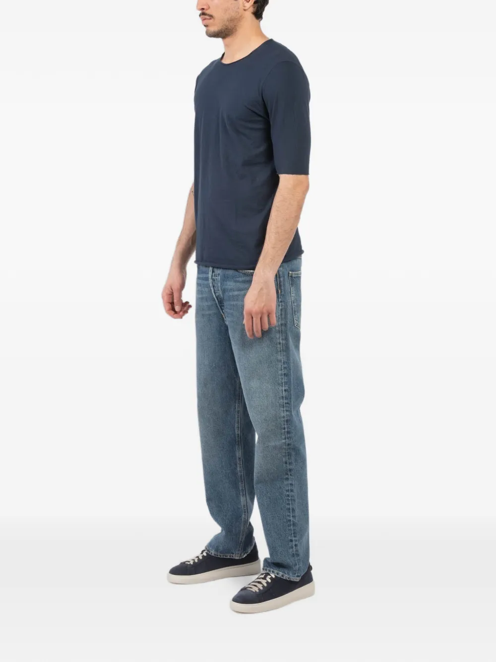 Hannes Roether Crew-neck T-shirt - Blue 