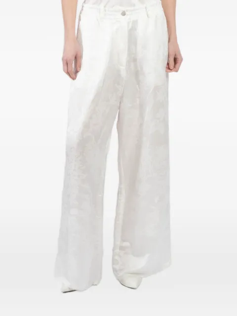 Masnada floral-jacquard trousers