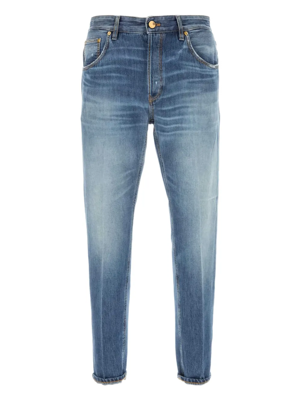 PT Torino Jeans met logopatch Blauw