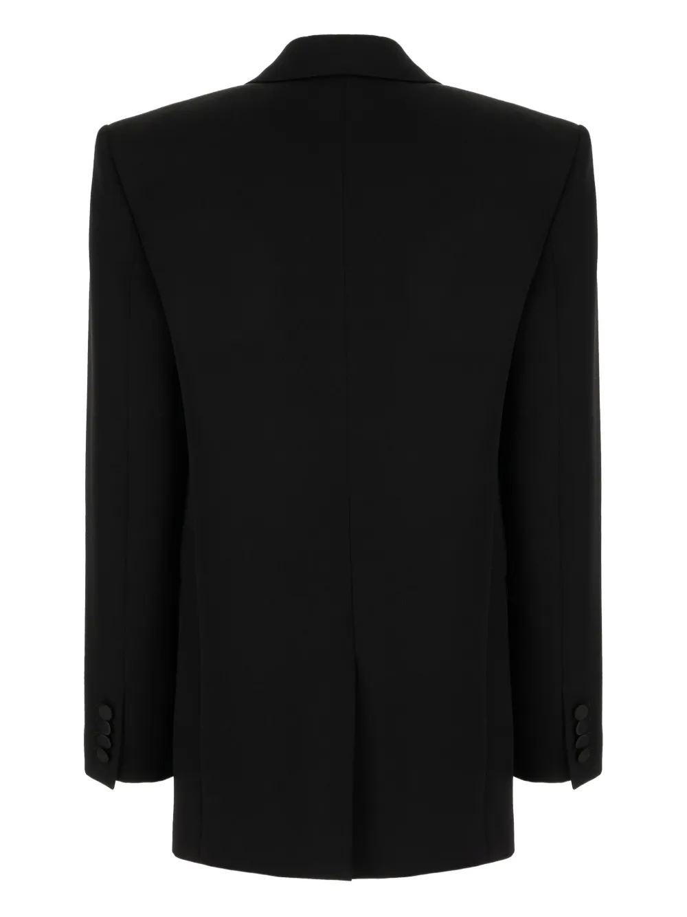 Saint Laurent Blazer met sjaalkraag Zwart