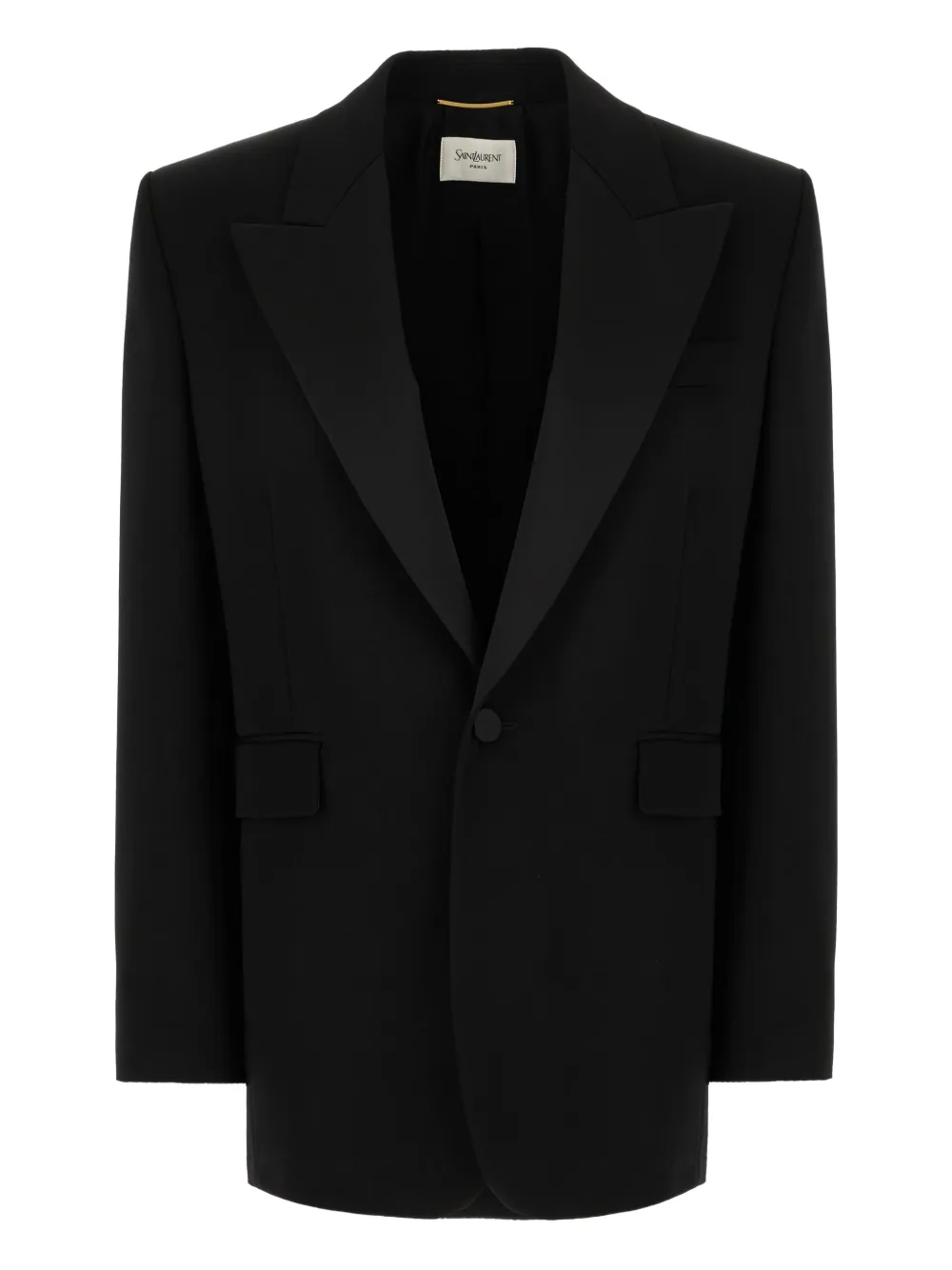 Saint Laurent Blazer met sjaalkraag Zwart