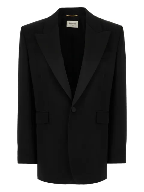 Saint Laurent shawl-lapel single-breasted blazer 