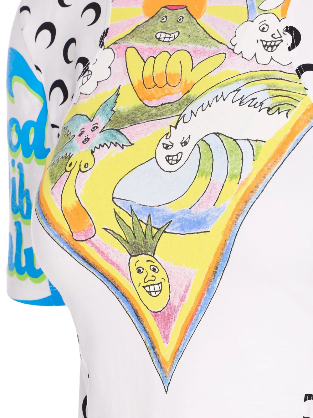 Marine Serre T-shirt met grafische print Wit