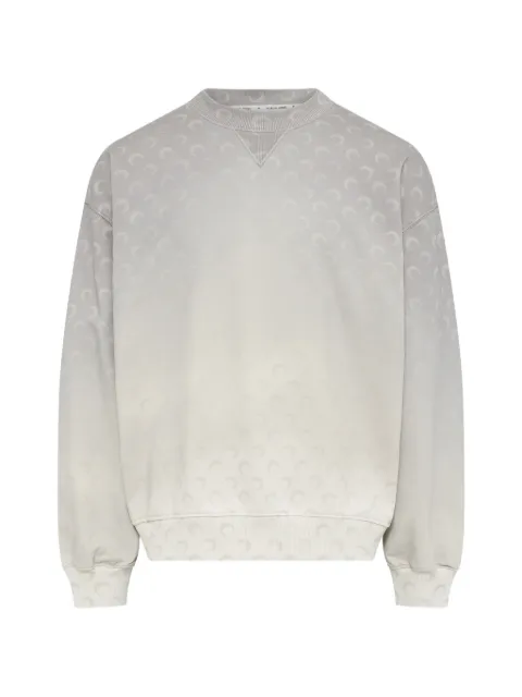 Marine Serre Moon faded fleece oversized sweatshirt