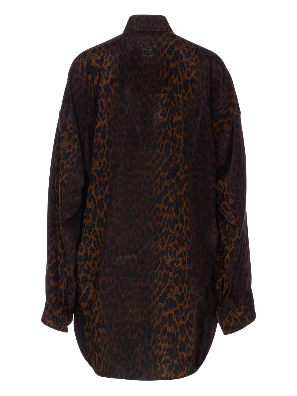 Balenciaga Shirt met luipaardprint Bruin