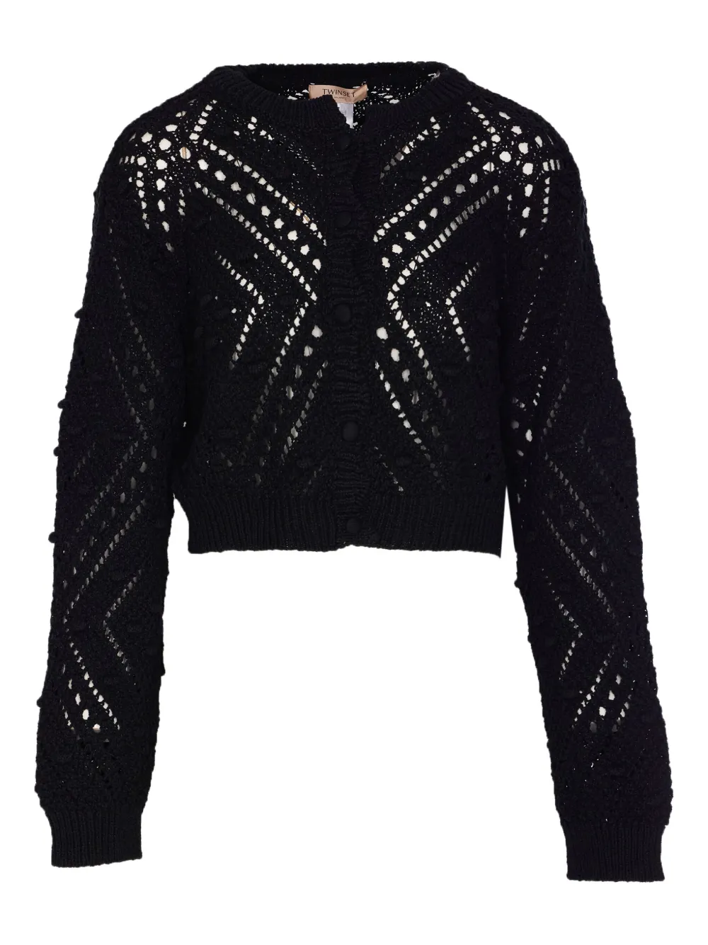 TWINSET Vest van katoenblend Zwart