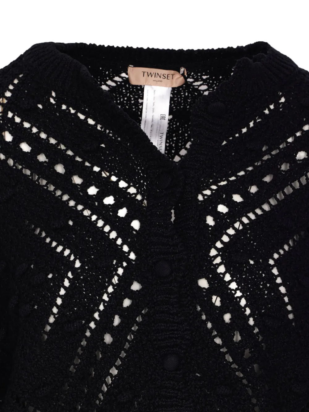 TWINSET Vest van katoenblend Zwart