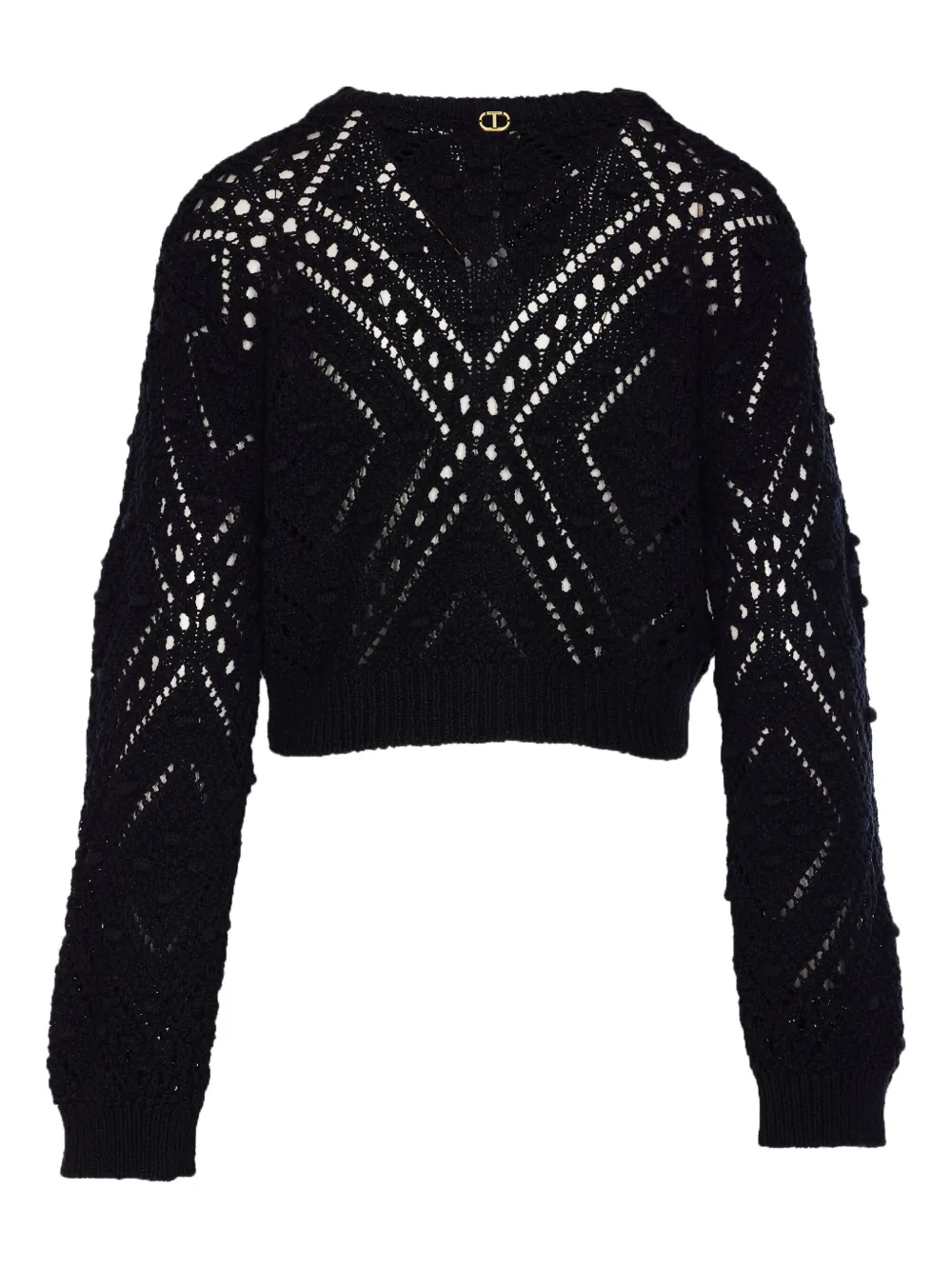 TWINSET Vest van katoenblend Zwart