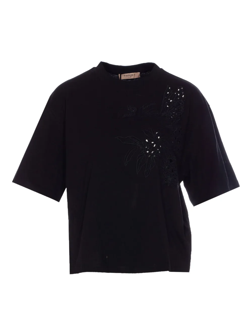 TWINSET playera con bordado | negro | Image 1
