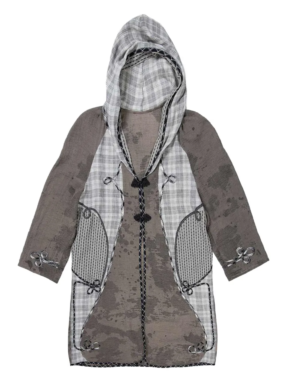 COMMUNS abrigo con capucha | gris | Image 1