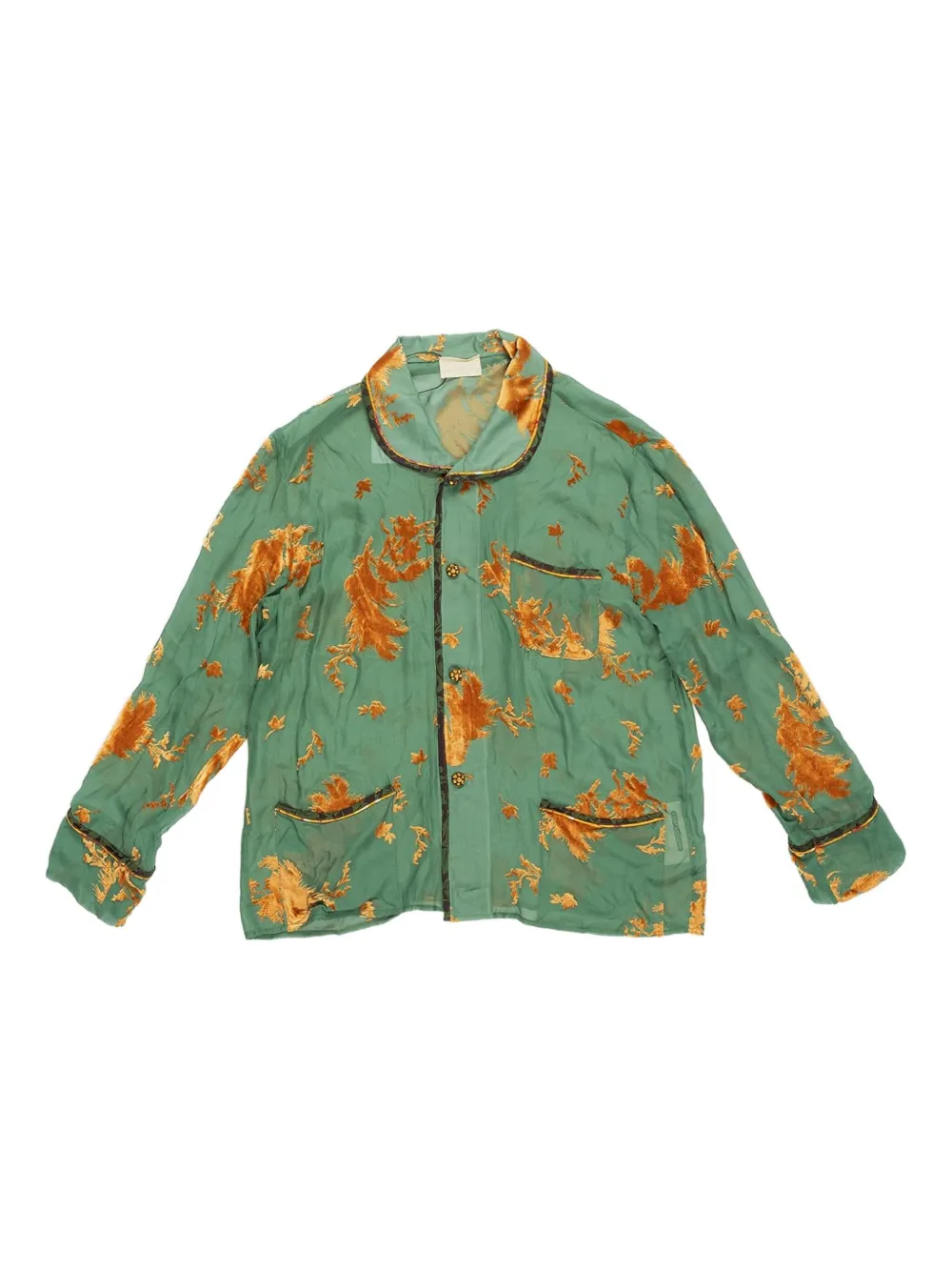 COMMUNS camisa de seda | verde | Image 1