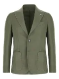 L.B.M. 1911 herringbone single-breasted blazer - Green