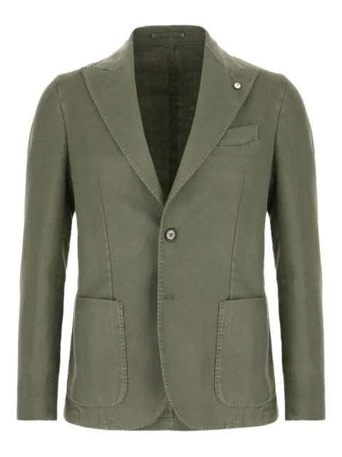 L.B.M. 1911 herringbone single-breasted blazer