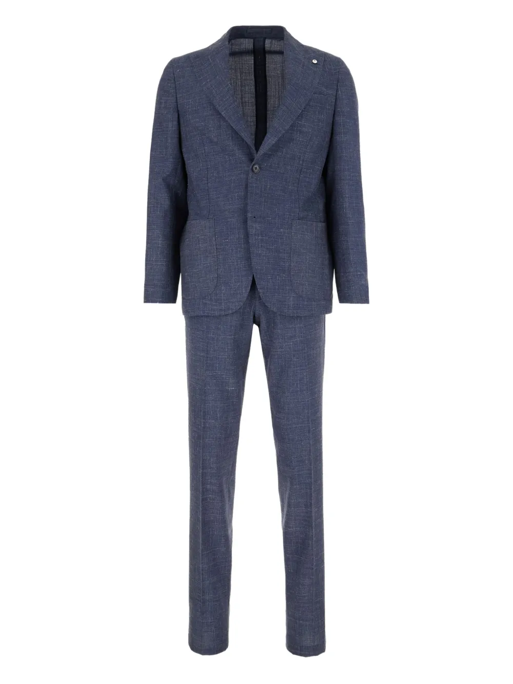 L.B.M. 1911 patch-pocket two-button suit Blauw