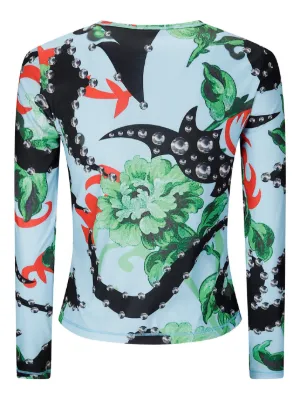 トップス Chopova Lowena Angeliaflocked longsleeve Angelica Flocked Long Sleeve Top – Chopova Lowena