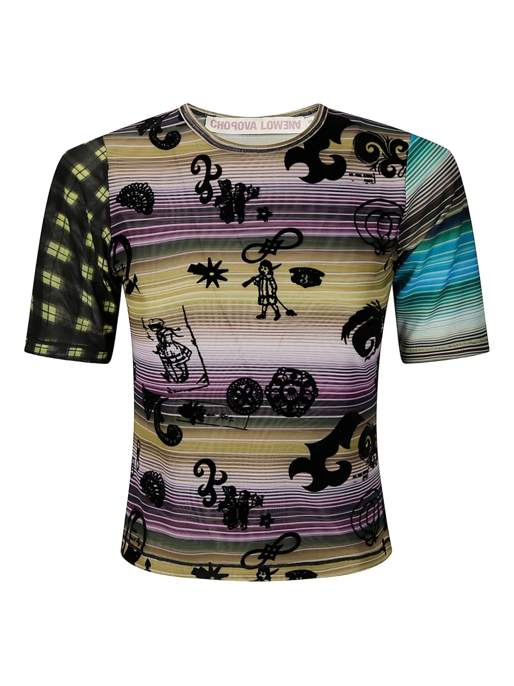 Chopova Lowena playera con estampado gráfico | amarillo | Image 1