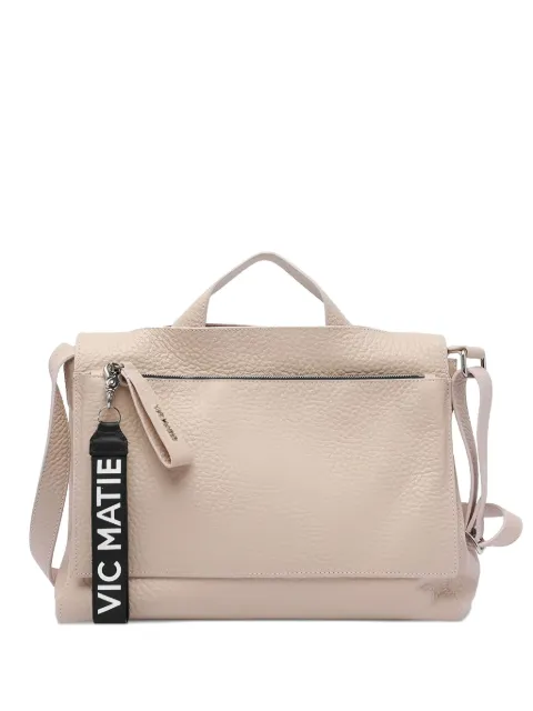 Vic Matie logo-plaque leather shoulder bag