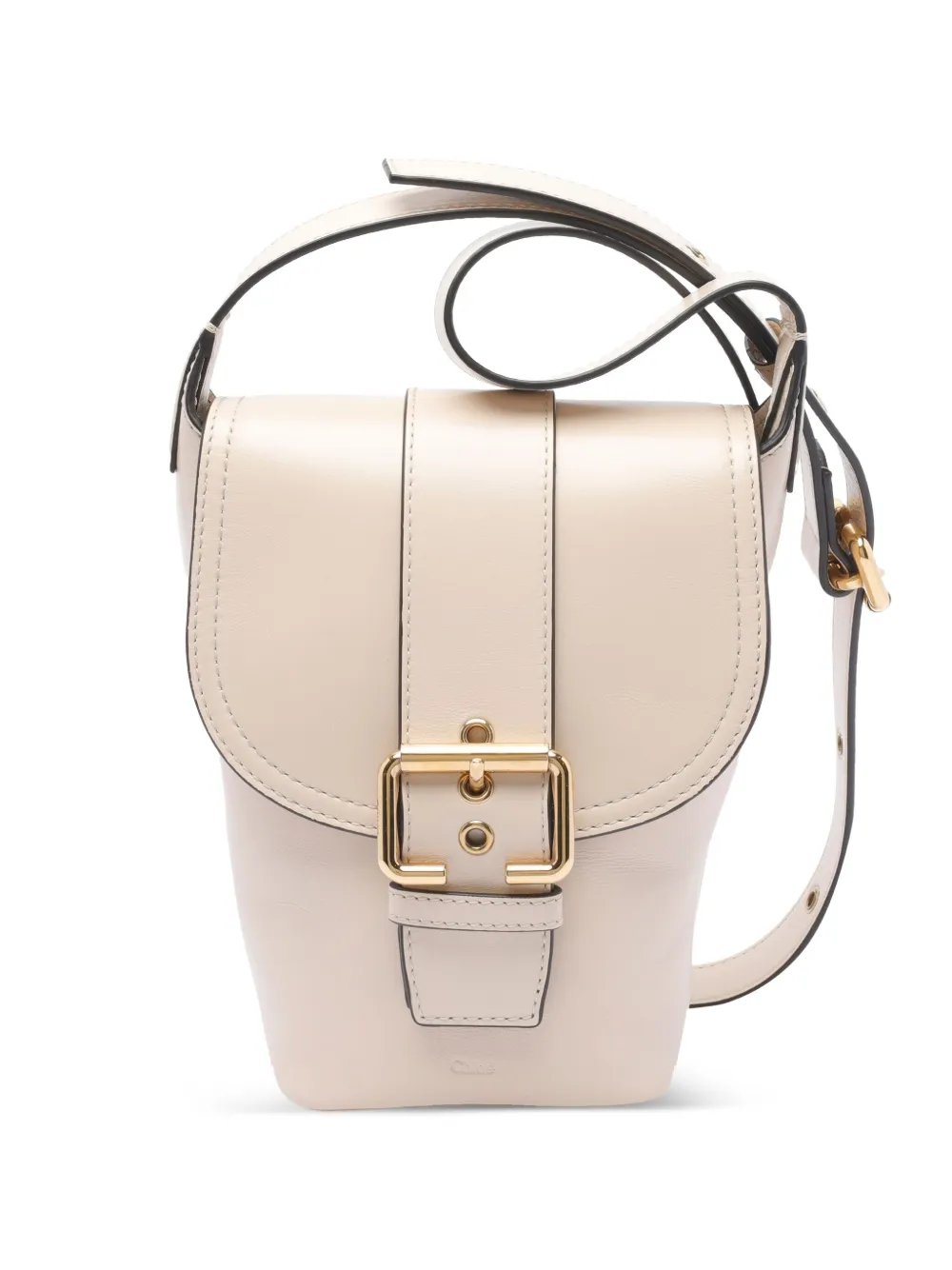 Chloé レザー ショルダーバッグ - ニュートラル Chloé レザー ショルダーバッグ - ニュートラル
