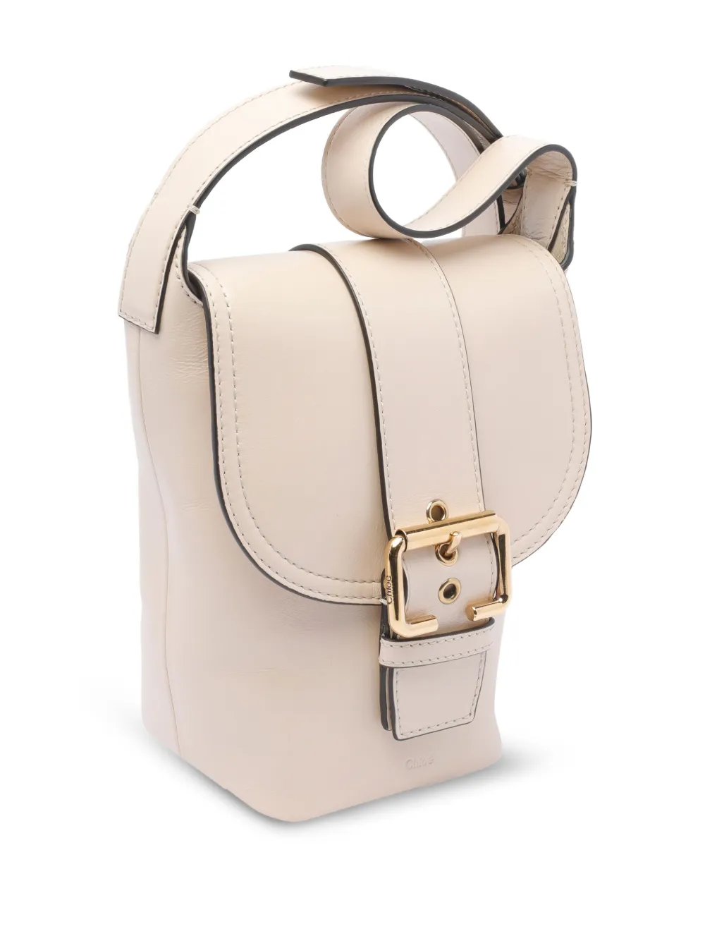 Chloé Leren crossbodytas Beige
