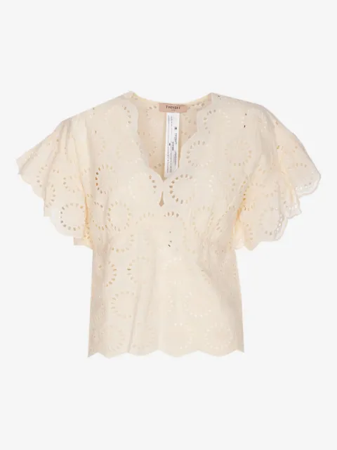 TWINSET broderie-anglaise blouse