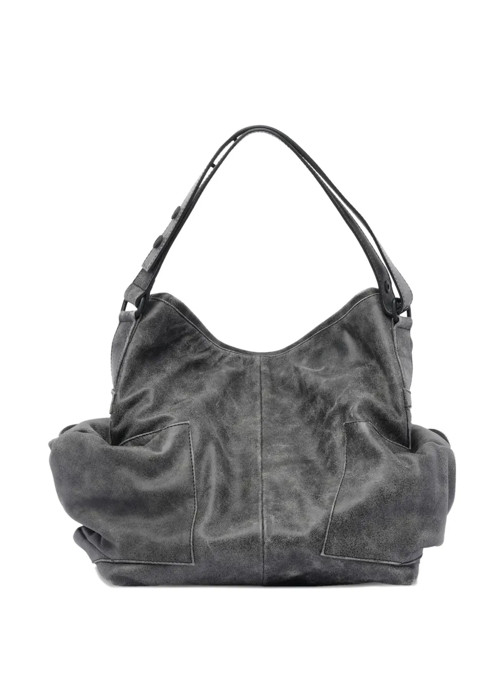 Vic Matie multiple zip-pockets shoulder bag - Zwart