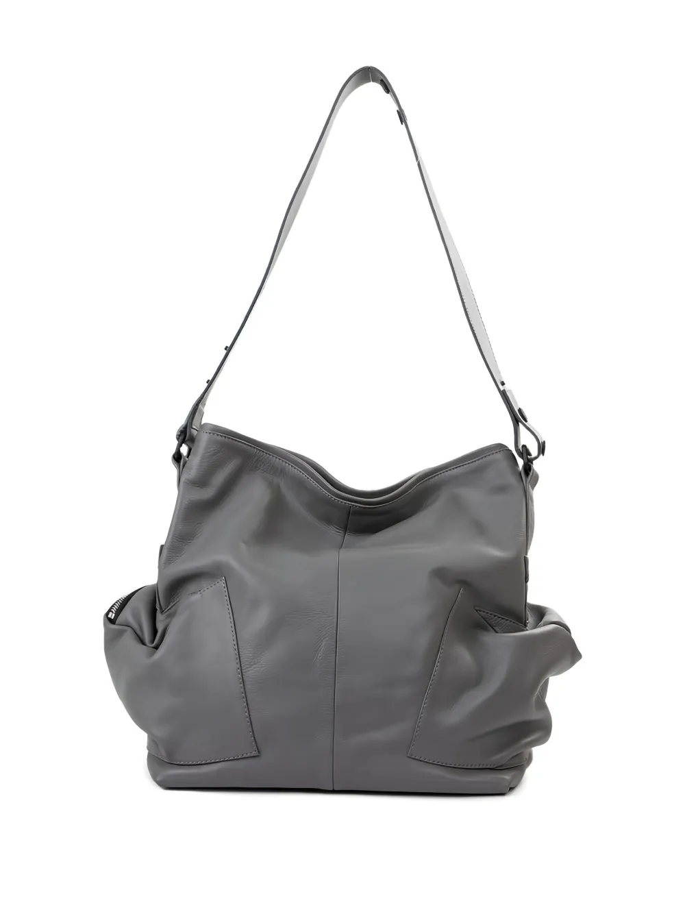 Vic Matie multiple-pocket leather shoulder bag - Grijs