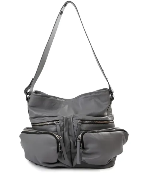 Vic Matie multiple-pocket leather shoulder bag