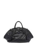 Vic Matie quilted-panel calfskin tote bag - Black