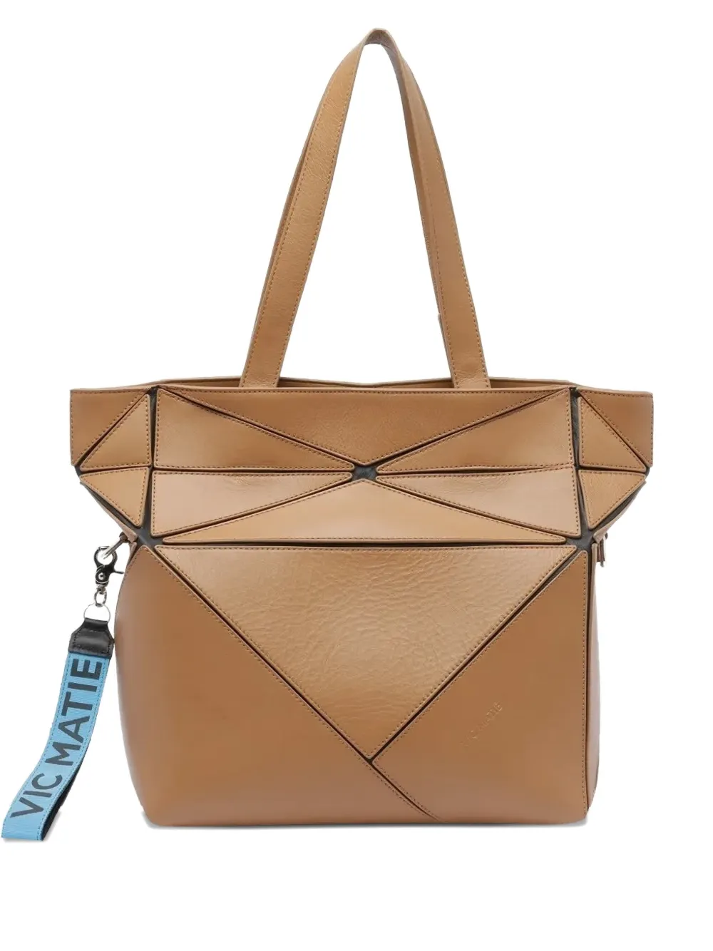 Vic Matie geometric-panel shoulder bag | Brown | Image 1