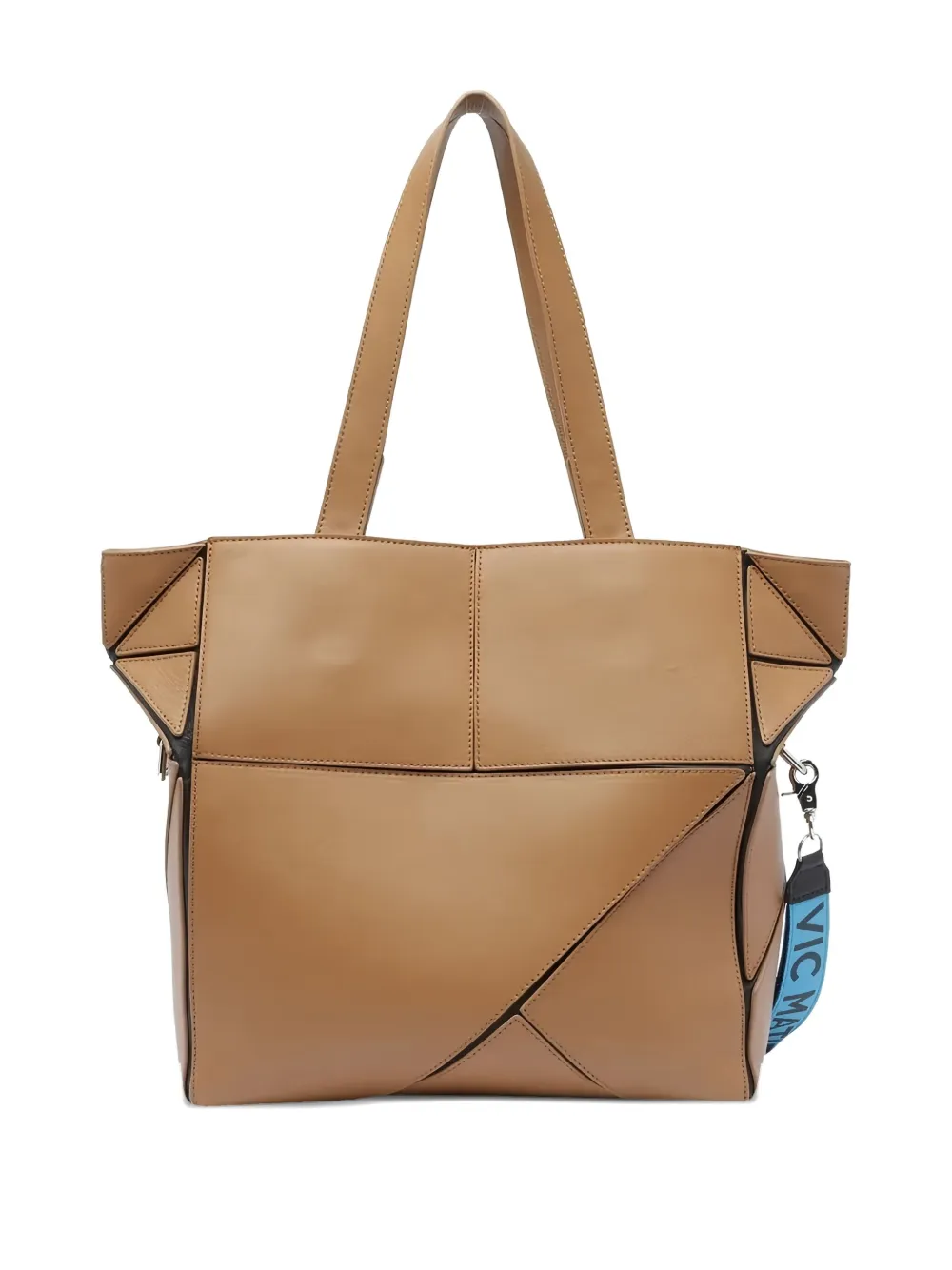 Vic Matie geometric-panel shoulder bag - Bruin