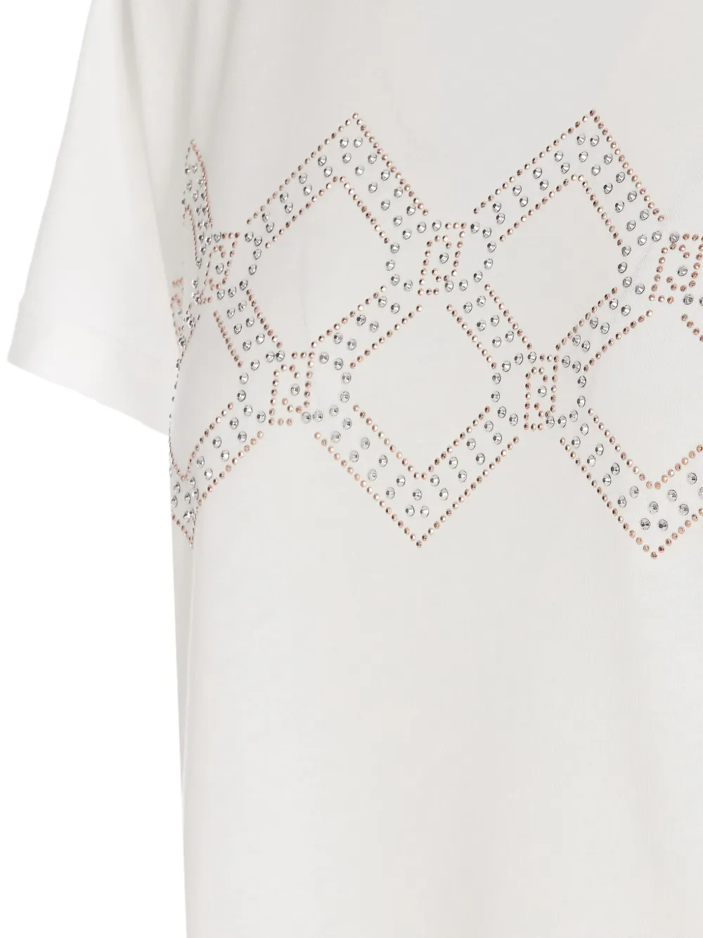 LIU JO T-shirt verfraaid met kristallen Wit