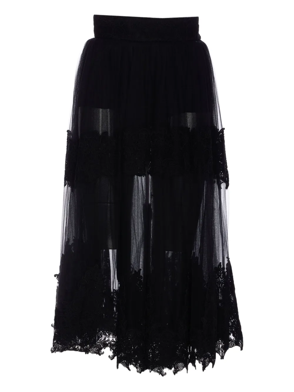Elisabetta Franchi High waist rok Zwart